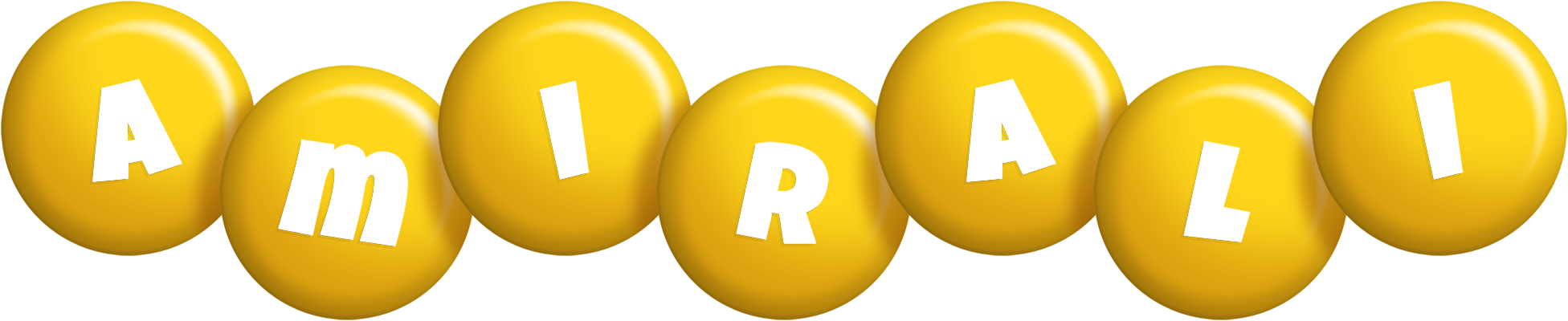 Amirali candy-yellow logo