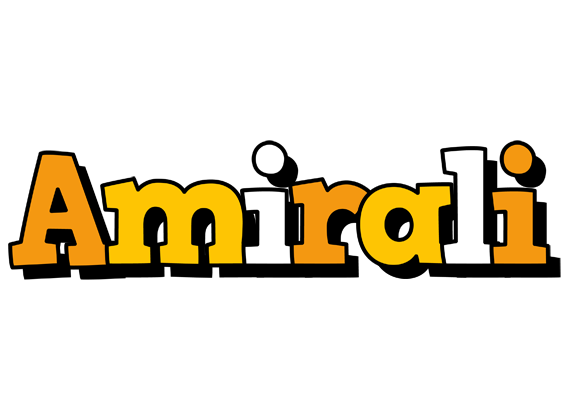 Amirali cartoon logo