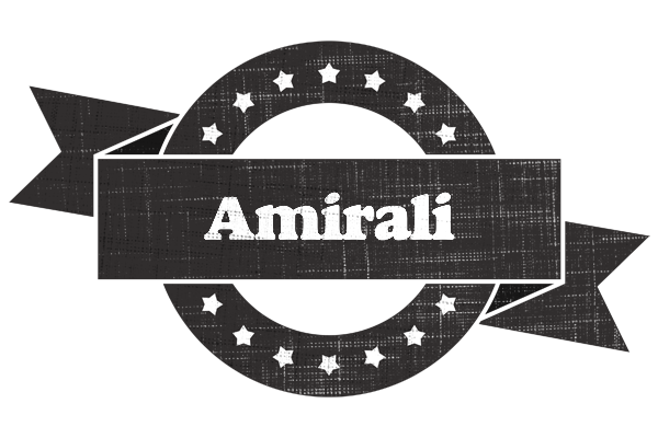 Amirali grunge logo