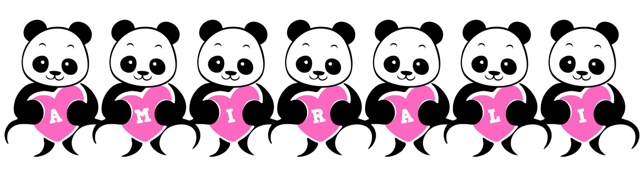 Amirali love-panda logo