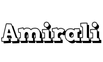 Amirali snowing logo