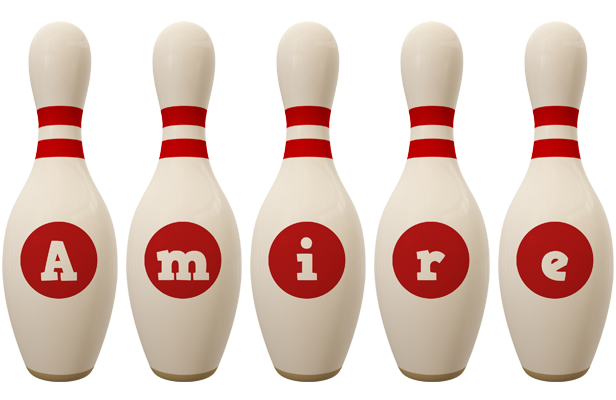 Amire bowling-pin logo