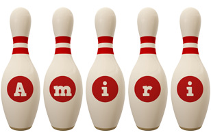 Amiri bowling-pin logo