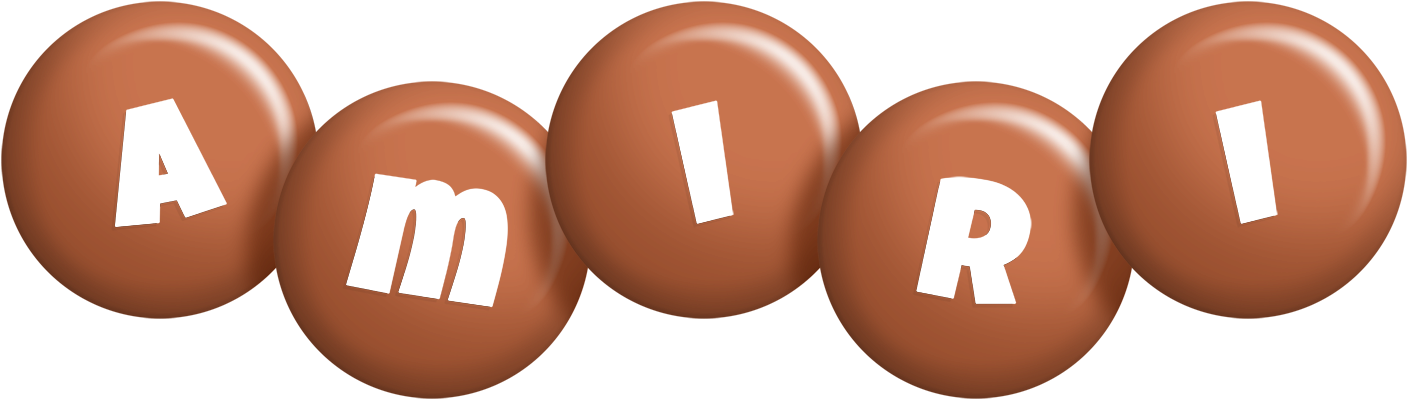 Amiri candy-brown logo