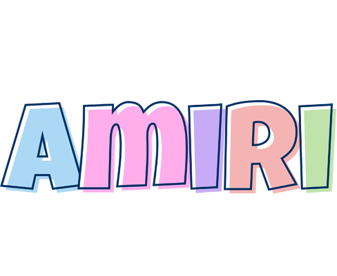 Amiri pastel logo