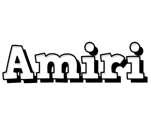 Amiri snowing logo