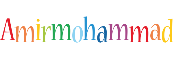 Amirmohammad birthday logo
