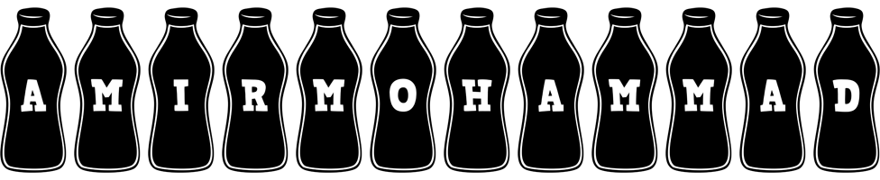 Amirmohammad bottle logo