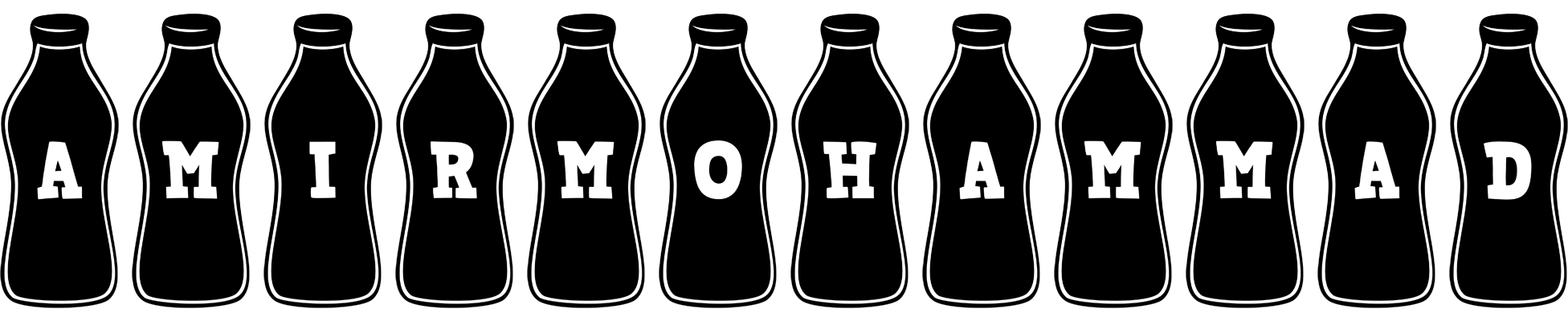 Amirmohammad bottle logo