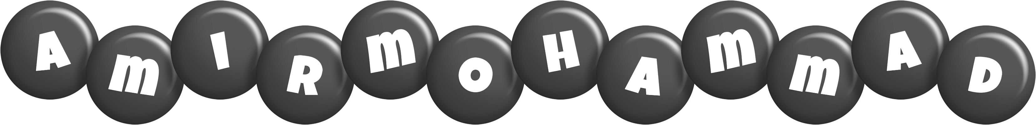 Amirmohammad candy-black logo