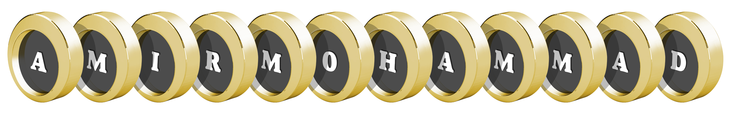 Amirmohammad gold logo