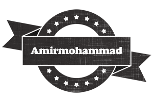 Amirmohammad grunge logo
