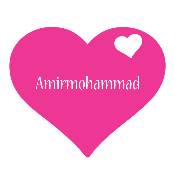 Amirmohammad love-heart logo
