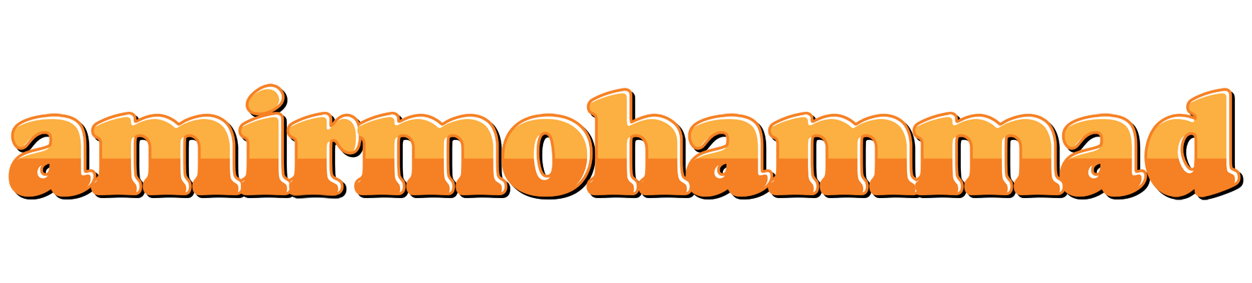 Amirmohammad orange logo