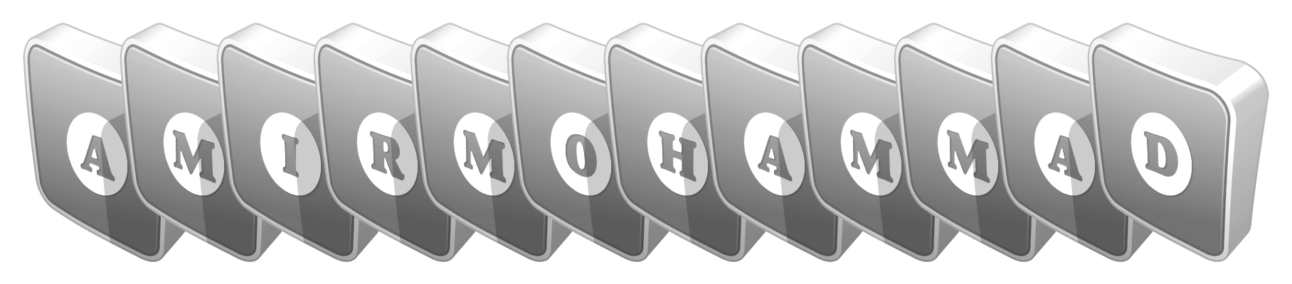 Amirmohammad silver logo