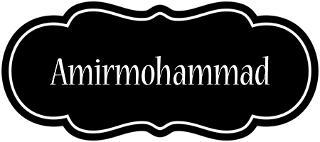 Amirmohammad welcome logo
