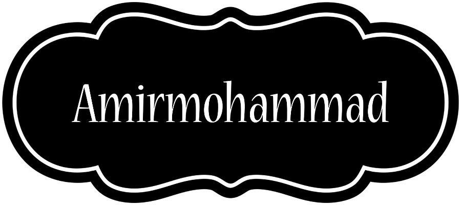 Amirmohammad welcome logo