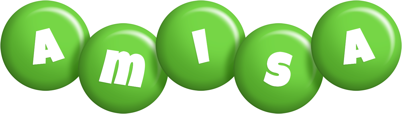 Amisa candy-green logo