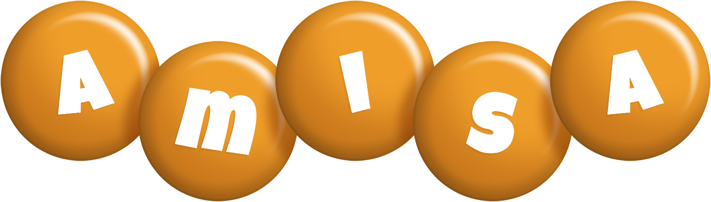 Amisa candy-orange logo