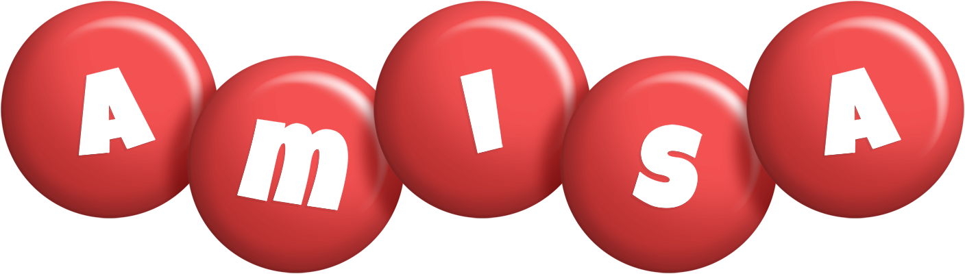 Amisa candy-red logo