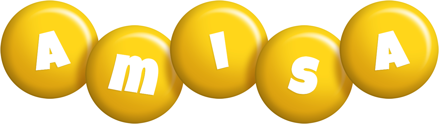 Amisa candy-yellow logo