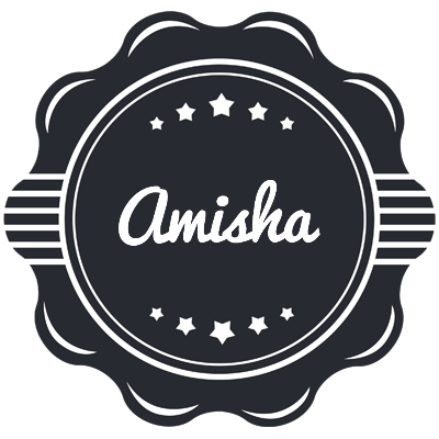 Amisha badge logo
