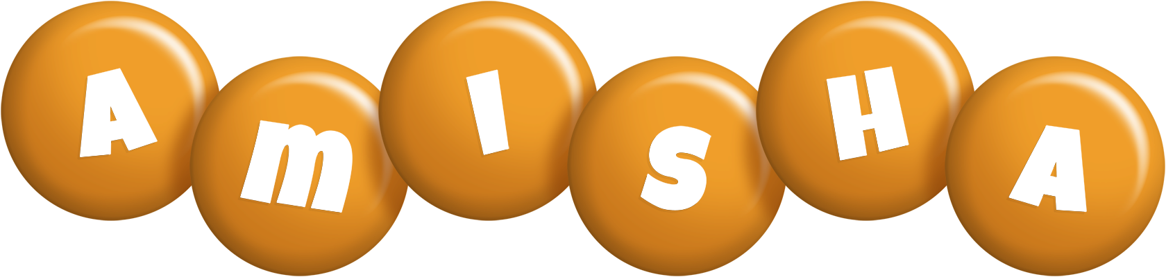 Amisha candy-orange logo