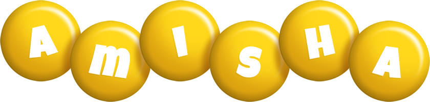 Amisha candy-yellow logo