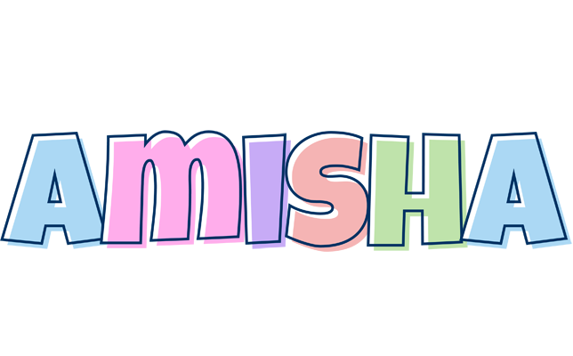 Amisha pastel logo