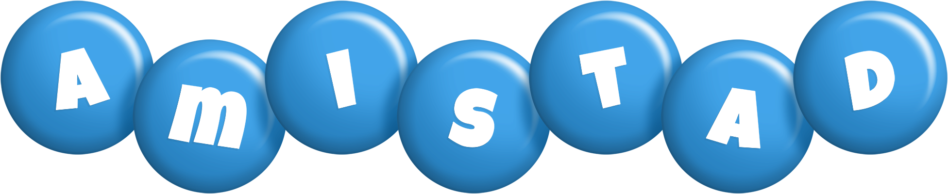 Amistad candy-blue logo