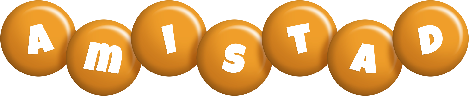 Amistad candy-orange logo