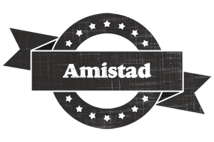 Amistad grunge logo