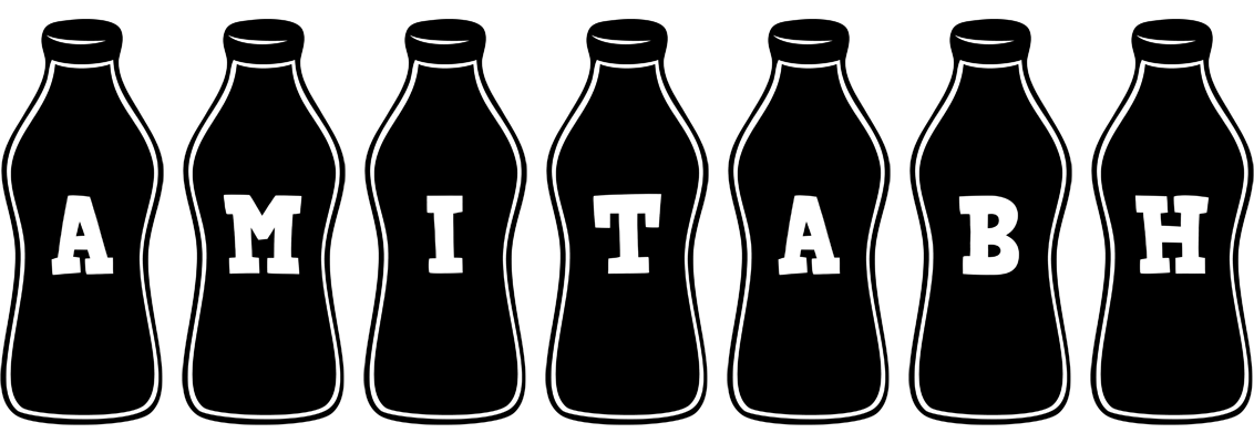 Amitabh bottle logo