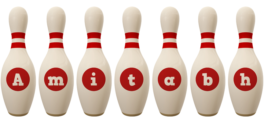 Amitabh bowling-pin logo