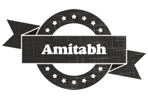 Amitabh grunge logo