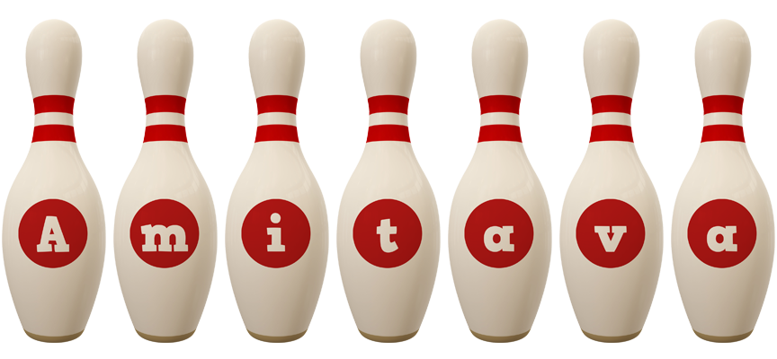 Amitava bowling-pin logo