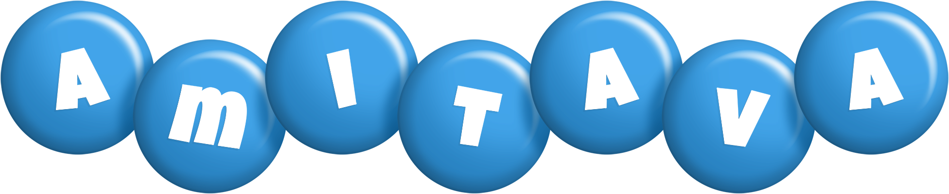 Amitava candy-blue logo