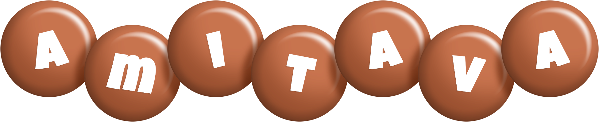 Amitava candy-brown logo