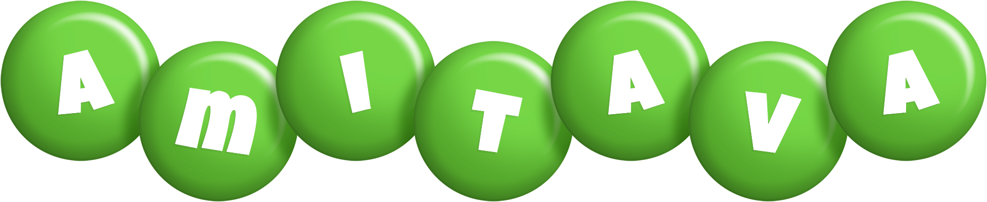 Amitava candy-green logo