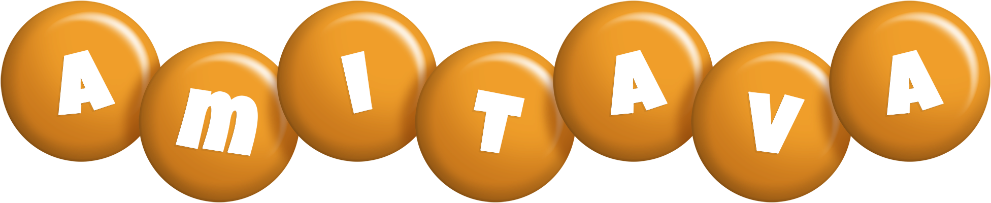 Amitava candy-orange logo
