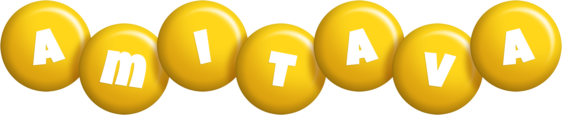 Amitava candy-yellow logo