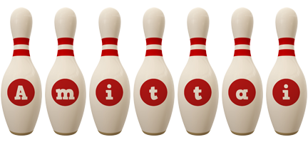 Amittai bowling-pin logo