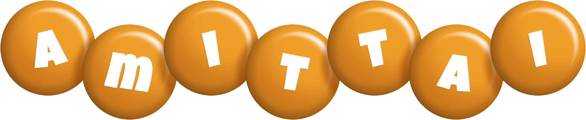 Amittai candy-orange logo