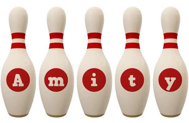 Amity bowling-pin logo