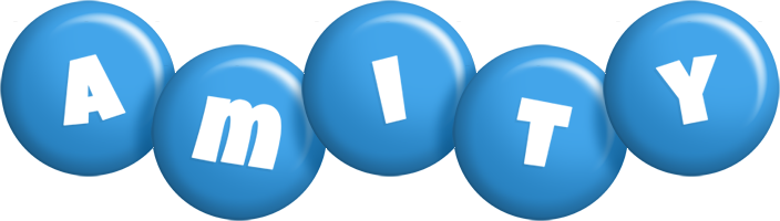 Amity candy-blue logo