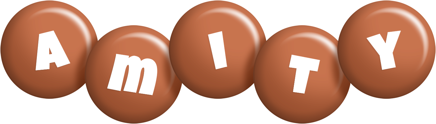 Amity candy-brown logo