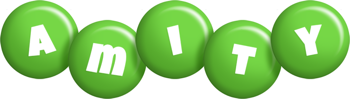 Amity candy-green logo