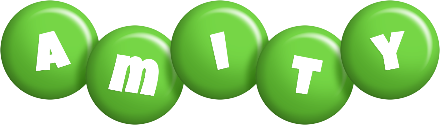 Amity candy-green logo