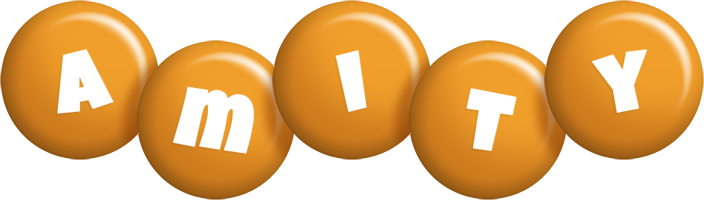 Amity candy-orange logo