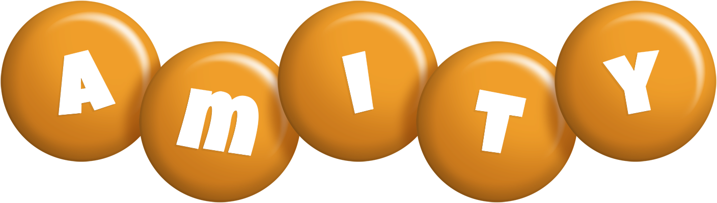 Amity candy-orange logo